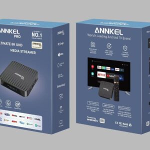 ANNKEL PRO 8K Media Streamer – 4GB RAM / 32GB ROM | High-Speed Android TV Box