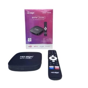 HD Box GTV Pro Max – 4K UHD Android TV Box with Voice Remote | Netflix & Prime Ready